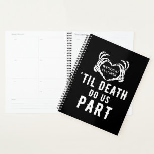 Agenda Til Death Nos Parte Do Casamento De Esqueleto Pret