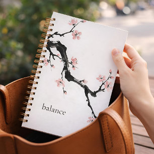 Agenda Tinta Sumi-E   Flor de Cerejeira   Atenção Plena
