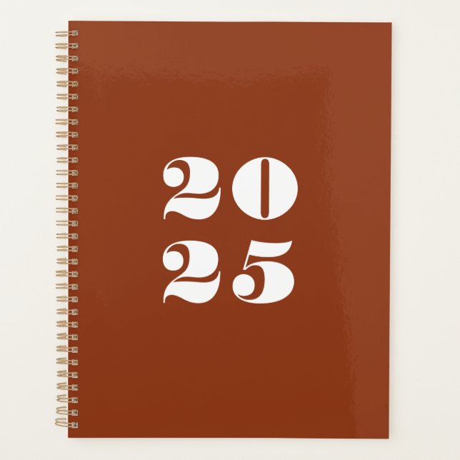 Agenda Típica de na moda de ano personalizado moderno do  (Frente)
