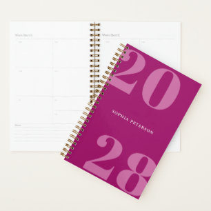Agenda Tipografia Menta Magra Moderna