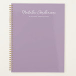 Agenda Típografia Mínima Moderna - Típografia - Tópico de<br><div class="desc">Um planejador minimalista de tipografia moderno e casual no tema ameixa e branco. Perfeito para uso pessoal e negócios ou como presente personalizado para uma amiga,  filha,  colega de trabalho,  chefe,  tia,  sobrinha,  mãe.</div>
