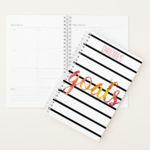 Agenda Tipografia Personalizada de Cores de Água da Tend