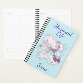 Agenda Tipografia Roxo Personalizada da Sereia