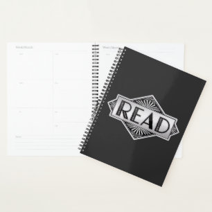Agenda Tipografia Vintage Prata Art Déco LEIA - Retro Lu