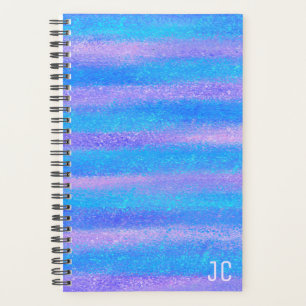 Agenda Tiras Iridescentes Shimmery Rosa Turquesa