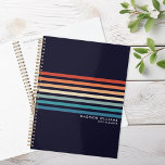 Agenda Tiras Retroativas Minimalistas<br><div class="desc">Notebook de Planejador de Listras Retroativas Minimalista. Personalizado com seu nome ou texto personalizado.</div>