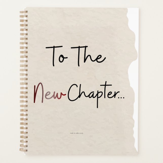 Agenda To The New Chapter Planner Cover (Frente)