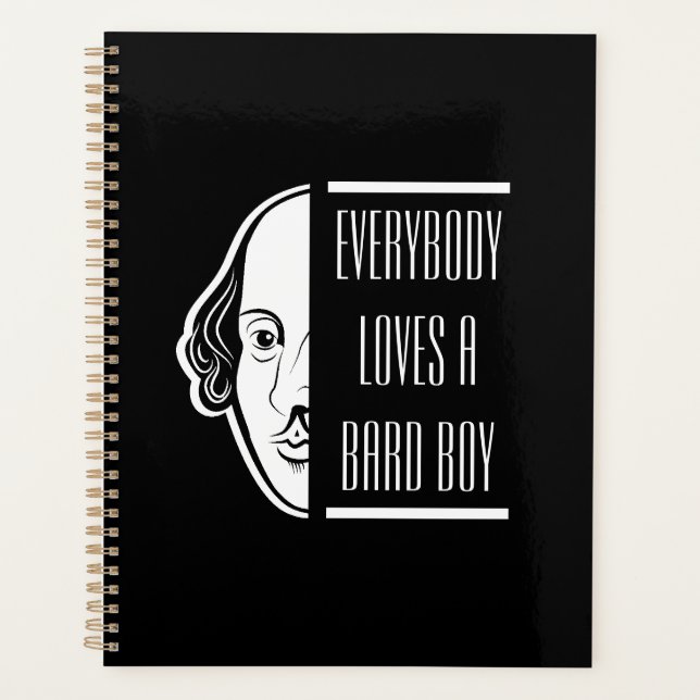 Agenda Todo Mundo Adora Um Bard Boy Shakespeare Thespian (Frente)