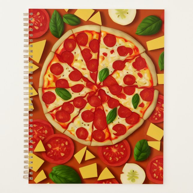 Agenda Tomate de comida legal com abstrato de queijo de t (Frente)