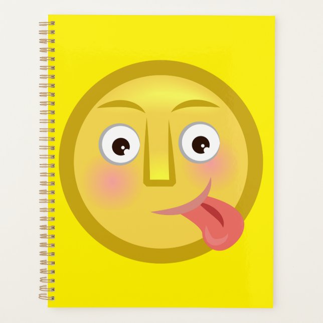 Agenda Tongue Out Emoji Funny Goofy Face (Frente)