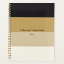 Tons de cor preto e Dourado com faixa horizontal m