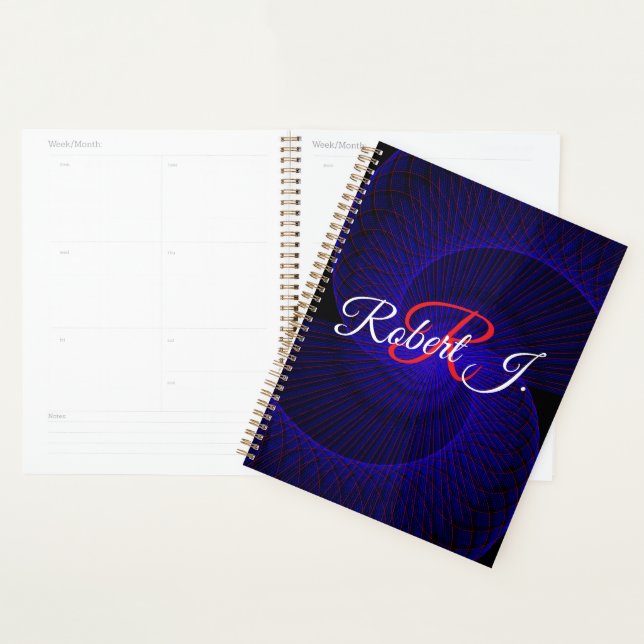 Agenda Top Down Dual Funnel Geometric Spiral Planner (Exibição)