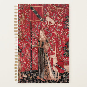 Agenda Toque de Lady e Unicórnio Medieval