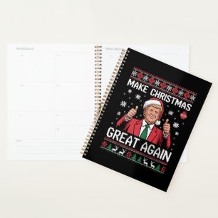 Agenda Torne o Natal Grande Novamente Trump Pijamas Feio