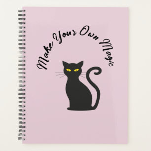 Agenda Torne Seu Próprio Gato Preto Gótico
