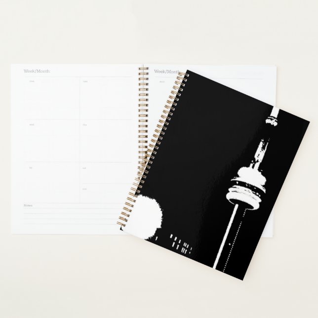 Agenda Torre CN Urbana à Noite notebook (Exibição)