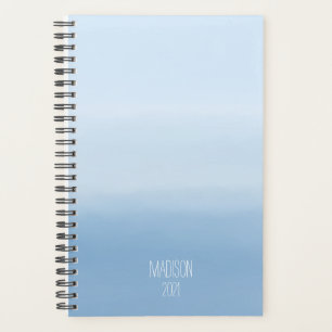 Agenda Torre de aquarela azul