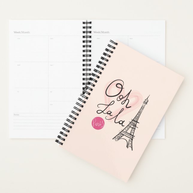Agenda Torre Eiffel Desenhada à Mão (Exibição)