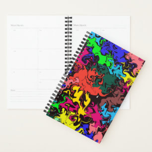 Agenda Torres Coloridos abstrato /