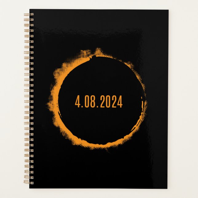 Agenda Total Solar Eclipse EUA 8 de abril de 2024 (Frente)