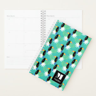 Agenda Toucans On Teal Monograma