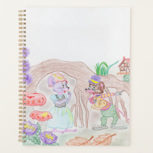 Agenda Trabalho de arte de Crianças Personalizadas, dois