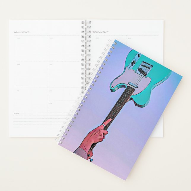 Agenda Trabalho de arte de guitarra clássica (Exibição)