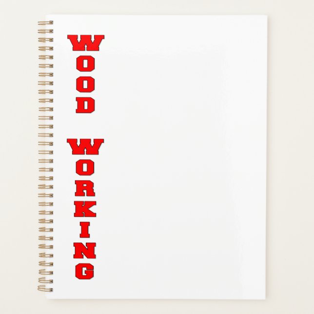 Agenda Trabalho de madeira (Frente)