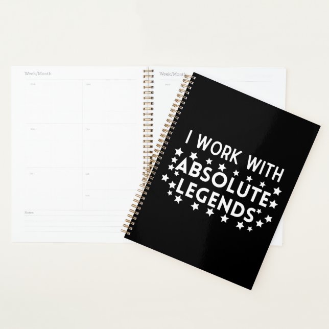 Agenda Trabalho em equipe Eu trabalho com legendas absolu (Exibição)