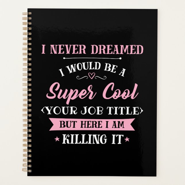 Agenda Trabalho Humor Aqui Estou Matando (Frente)