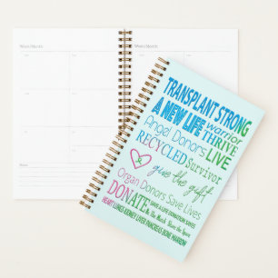 Agenda Transplante Forte Orgão Donativo Pequeno Planejado