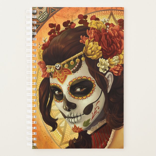Agenda Travesseiro decorativo Dia De Los Muertos (Frente)