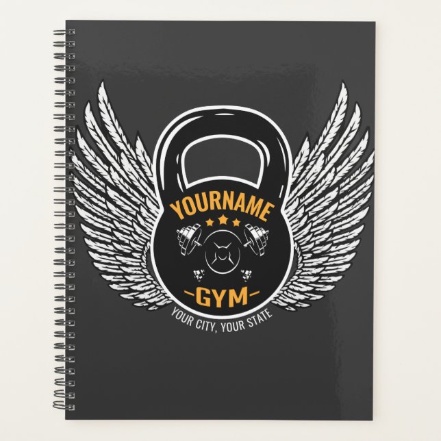 Agenda Treinador Personalizado de Malhações GYM Kettlebel (Frente)