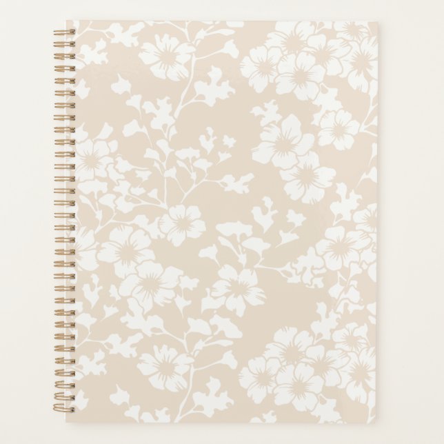 Agenda Trellis Floral - Linho Macio (Frente)
