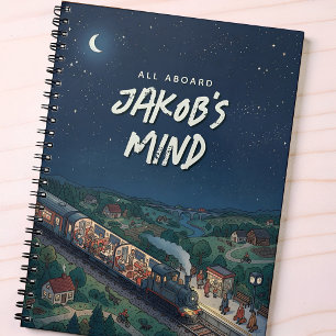 Agenda Trem Noturno Todos a Bordo Pensamento Personalizad