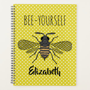 Agenda Trendy BEE Yself Yellow Polkadot DECOR Nomeado