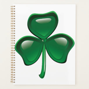 Agenda Trevo de Três Folhas Shamrock Verde