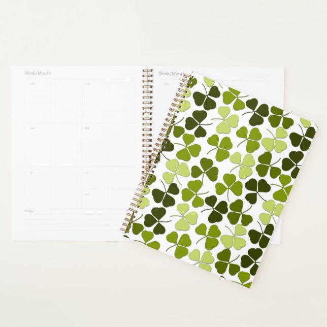 Agenda Trevo Verde em uma Variedade de Tons (Exibição)