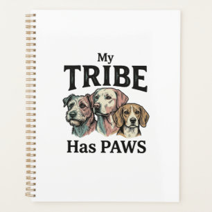 Agenda Tribo Canina Tem Patas Desenho de Gravura Vintage_