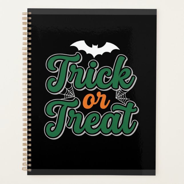 Agenda Trick ou Treat do Halloween Morcego Design Web_1 (Frente)