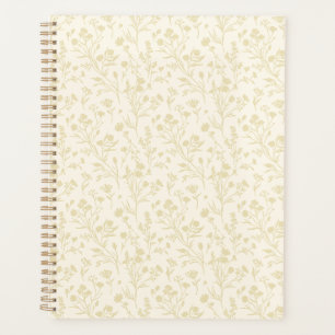Agenda Trigo Dourado de Flores Susurrantes - Neutro