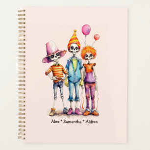 Agenda Trio Zombie Pastel Adorável - Halloween Bonito (3)