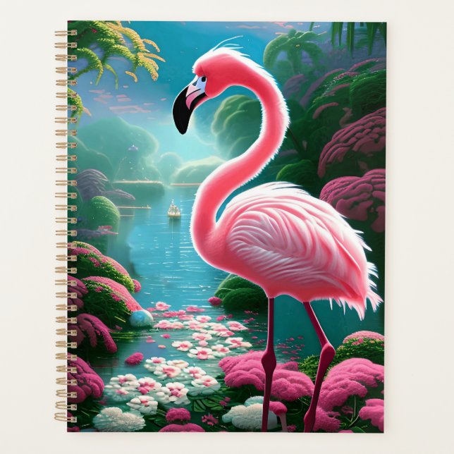 Agenda Tropical Flamingo-70852 Elegante (Frente)
