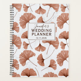 Agenda Tropical Gingko Foliage Terracotta Planner de Casa