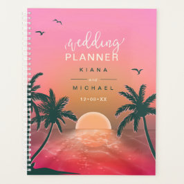 Agenda Tropical Isle Sunrise Planos de Casamento Rosa L2 