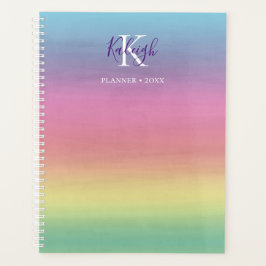 Agenda Tropical Rainbow Sunset | Planeador Monograma