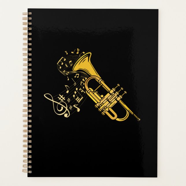 Agenda Trumpet Player Jazz Music Gift Big Band Trumpet (Frente)