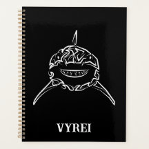 Tubarão-branco-Excelente-tribal preto e branco