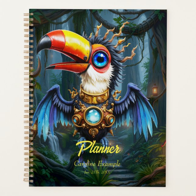 Agenda Tucano Steampunk ao Luar.  (Frente)