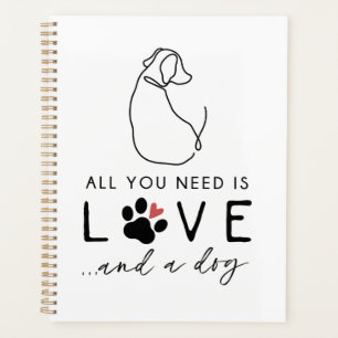Agenda Tudo que você precisa é amor e um cachorro
